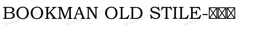 BOOKMAN OLD STILE字体转换